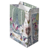 Sac botanique de cadeau de fleurs de Nouveau d'art (Dos Angle)