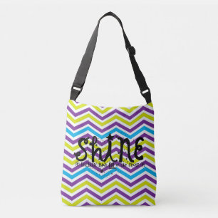 Sac brillant brillant coloré Chevron