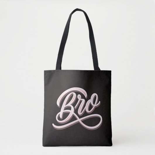 Sac "BRO" lettrage vintage (Devant)