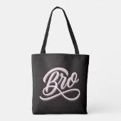 Sac "BRO" lettrage vintage (Dos)