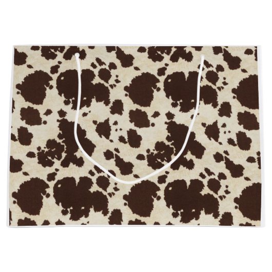 Sac Brown et blanc de cowprint (Devant)