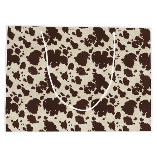 Sac Brown et blanc de cowprint (Dos)