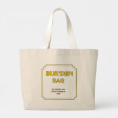SAC BUR'DEN EN COTON NATUREL CITRON CLAIR JUMBO (Dos)