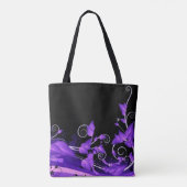 Sac cabas à vignes violettes feuillues (Dos)