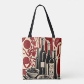 Sac cabas à vin vintage (Dos)