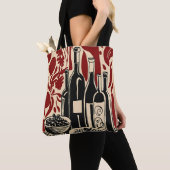 Sac cabas à vin vintage (De près)