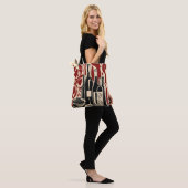Sac cabas à vin vintage (Sur le modèle)