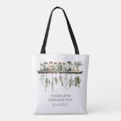 Sac Cabas Aquarelle Herboriste (Dos)