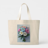 Sac cabas aux fleurs (Dos)