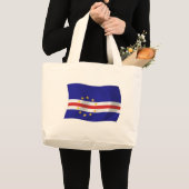 Sac cabas avec le drapeau du Cap-Vert (Devant (produit))