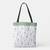 Sac cabas botanique moderne personnalisé (Dos)