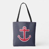 Sac cabas cadeau d'ancre nautique (Dos)