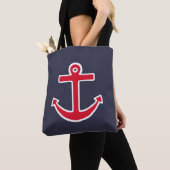 Sac cabas cadeau d'ancre nautique (De près)