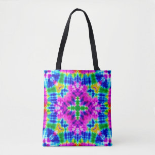 Sac cabas carré tie dye