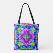 Sac cabas carré tie dye (Dos)