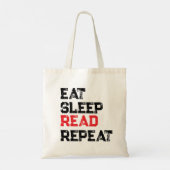 Sac cabas citation amateur de livres cadeau littér (Dos)