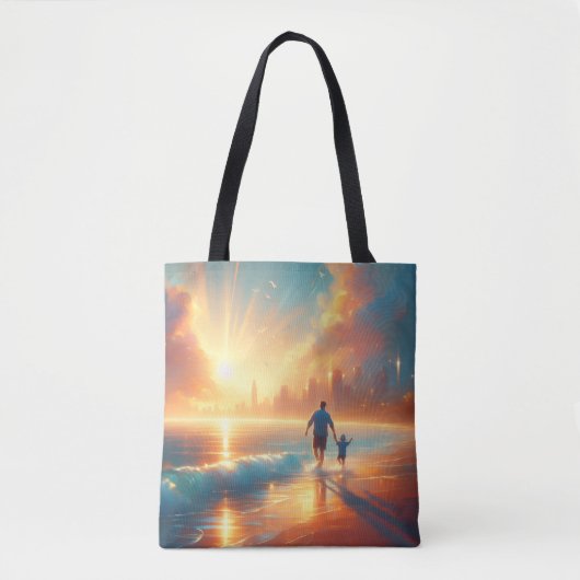 Sac cabas côtier - Sac de plage de luxe (Devant)
