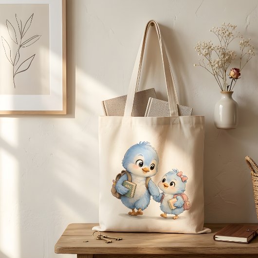 Sac cabas de courses Blue Bird