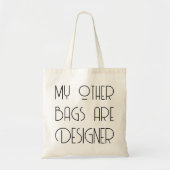 Sac cabas de designer pour courses amusant (Devant)