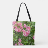 Sac cabas de jardin de fleurs roses (Dos)