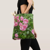 Sac cabas de jardin de fleurs roses (De près)
