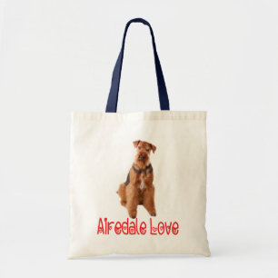 Sac cabas de plage en toile pour chiot Airedale Te