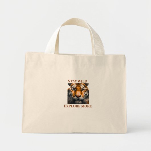 Sac cabas de voyage esthétique Reste Sauvage Explo (Devant)