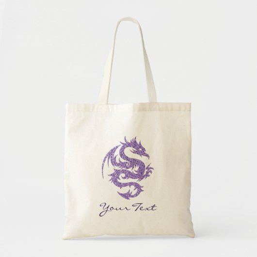 Sac cabas Dragon Pourpre (Devant)