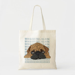 Sac cabas économique "Câlins pour un chien" Bull D