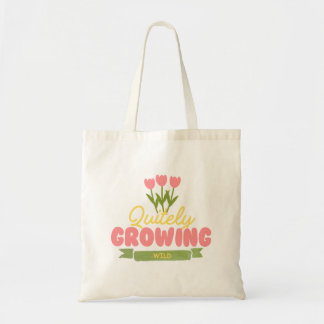 Sac cabas en toile botanique minimaliste