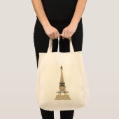 Sac cabas en toile chic Tour Eiffel (Devant (produit))