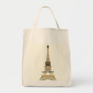Sac cabas en toile chic Tour Eiffel