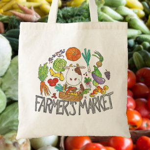 Sac cabas FARMER'S MARKET par Nicole Janes