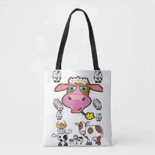 sac cabas ferme de vaches