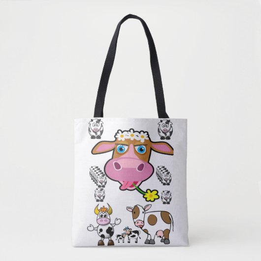 sac cabas ferme de vaches (Devant)