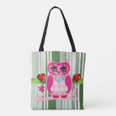 Sac cabas Fête des mères Hibou (Dos)
