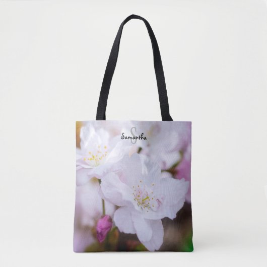 Sac cabas Fleur de cerisier blanc (Devant)