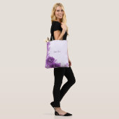 Sac cabas Fleurs Violettes Fleurissent (Sur le modèle)