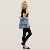 Sac cabas floral avec Iris barbu (Sur le modèle)