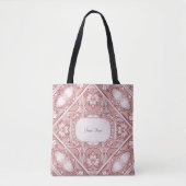 Sac cabas floral rose (Devant)