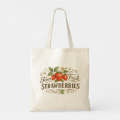 Sac cabas fraises fraîches de la ferme (Dos)