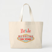 Sac cabas géant Mariage à Las Vegas Bride (Devant)