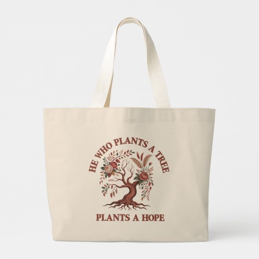 Sac cabas géant pour la Journée de l'arbre écologi (Dos)