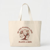 Sac cabas géant pour la Journée de l'arbre écologi (Devant)