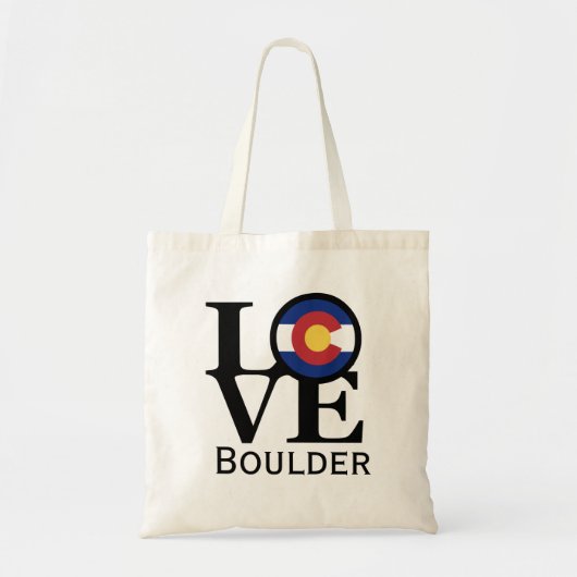 Sac cabas LOVE Boulder Colorado (Devant)