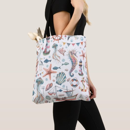 Sac cabas nautique vintage (De près)