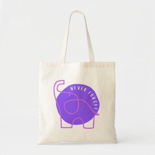 Sac cabas Ne jamais oublier (Devant)