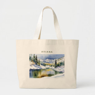 Sac cabas personnalisé aquarelle Aspen Colorado