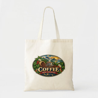 Sac Cabas Rétro pour Café d'Indonésie