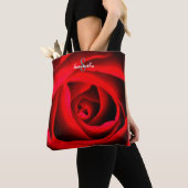 Sac cabas Rose Rouge (De près)